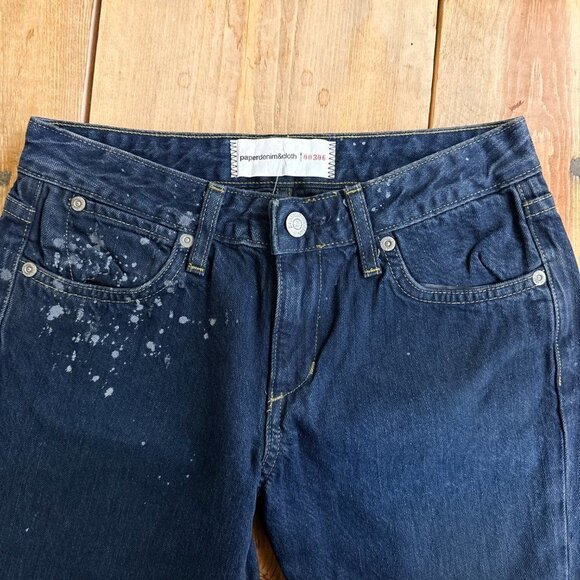 NEW Paper Denim & Cloth Jeans Spattered Artistic design Distressed Sz 25 - Picture 5 of 7
